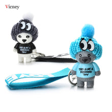 Load image into Gallery viewer, Vicney New Arrival Cute Teddy Bear Key Chain'THIS IS NOT A KOSCHINO TOY'Bear KeyChain Animal Pattern Key Holder For Girl Friend
