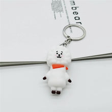 Load image into Gallery viewer, Korean Bangtan Boys Cartoon Keychain Personalized Cute Key Chain 3D PVC Doll Keychains For Women Men Key Ring Chain Bag Pendant